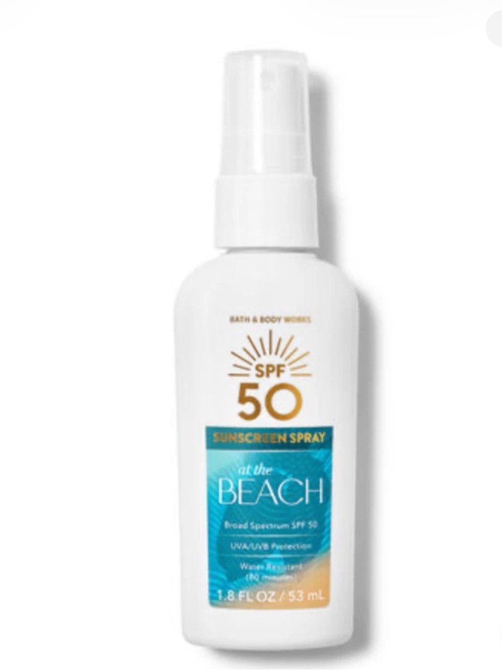 ☀️ BBW  At the Beach Sunscreen Spray SPF 50 NEW